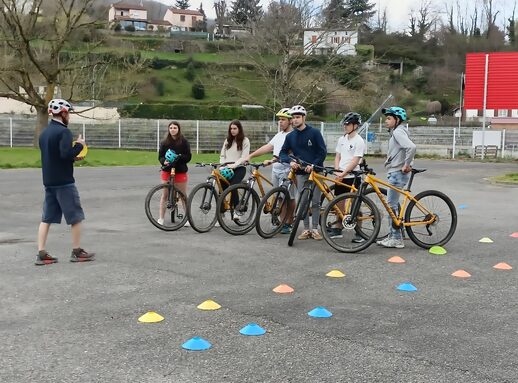 Sensibilisation à la sécurité, avec l'école de vélo Odyssée Sud